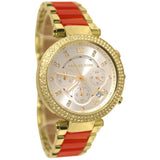 Buy Shop Michael Kors Parker Gold Dial Two Tone Steel Strap Watch for Women - MK6139 USA Online