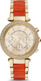Buy Shop Michael Kors Parker Gold Dial Two Tone Steel Strap Watch for Women - MK6139 USA Online