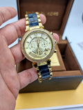 Buy Shop Michael Kors Parker Gold Dial Two Tone Steel Strap Watch for Women - MK6238 USA Online