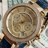 Buy Shop Michael Kors Parker Gold Dial Two Tone Steel Strap Watch for Women - MK6238 USA Online