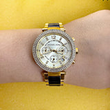 Buy Shop Michael Kors Parker Gold Dial Two Tone Steel Strap Watch for Women - MK6238 USA Online
