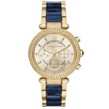 Buy Shop Michael Kors Parker Gold Dial Two Tone Steel Strap Watch for Women - MK6238 USA Online
