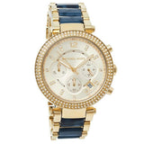 Buy Shop Michael Kors Parker Gold Dial Two Tone Steel Strap Watch for Women - MK6238 USA Online