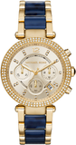 Buy Shop Michael Kors Parker Gold Dial Two Tone Steel Strap Watch for Women - MK6238 USA Online