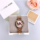 Buy Shop Michael Kors Parker Gold Dial Two Tone Steel Strap Watch for Women - MK6314 USA Online
