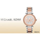 Buy Shop Michael Kors Parker Gold Dial Two Tone Steel Strap Watch for Women - MK6314 USA Online