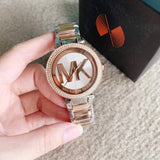 Buy Shop Michael Kors Parker Gold Dial Two Tone Steel Strap Watch for Women - MK6314 USA Online