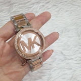 Buy Shop Michael Kors Parker Gold Dial Two Tone Steel Strap Watch for Women - MK6314 USA Online