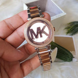 Buy Shop Michael Kors Parker Gold Dial Two Tone Steel Strap Watch for Women - MK6314 USA Online