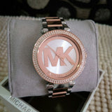 Buy Shop Michael Kors Parker Gold Dial Two Tone Steel Strap Watch for Women - MK6314 USA Online