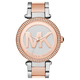 Buy Shop Michael Kors Parker Gold Dial Two Tone Steel Strap Watch for Women - MK6314 USA Online