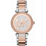 Buy Shop Michael Kors Parker Gold Dial Two Tone Steel Strap Watch for Women - MK6314 USA Online