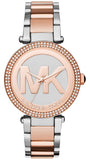 Buy Shop Michael Kors Parker Gold Dial Two Tone Steel Strap Watch for Women - MK6314 USA Online