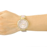 Buy Shop Michael Kors Parker Gold Dial Two Tone Steel Strap Watch for Women - MK6326 USA Online