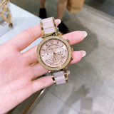 Buy Shop Michael Kors Parker Gold Dial Two Tone Steel Strap Watch for Women - MK6326 USA Online
