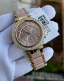 Buy Shop Michael Kors Parker Gold Dial Two Tone Steel Strap Watch for Women - MK6326 USA Online