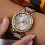 Buy Shop Michael Kors Parker Gold Dial Two Tone Steel Strap Watch for Women - MK6326 USA Online