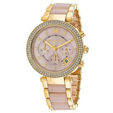 Buy Shop Michael Kors Parker Gold Dial Two Tone Steel Strap Watch for Women - MK6326 USA Online