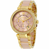 Buy Shop Michael Kors Parker Gold Dial Two Tone Steel Strap Watch for Women - MK6326 USA Online
