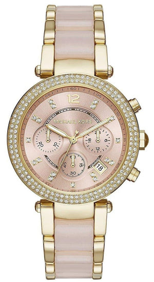 Buy Shop Michael Kors Parker Gold Dial Two Tone Steel Strap Watch for Women - MK6326 USA Online