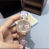 Buy Shop Michael Kors Parker Gold Dial Two Tone Steel Strap Watch for Women - MK6327 USA Online