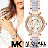 Buy Shop Michael Kors Parker Gold Dial Two Tone Steel Strap Watch for Women - MK6327 USA Online