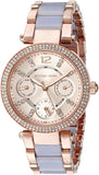 Buy Shop Michael Kors Parker Gold Dial Two Tone Steel Strap Watch for Women - MK6327 USA Online