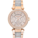 Buy Shop Michael Kors Parker Gold Dial Two Tone Steel Strap Watch for Women - MK6327 USA Online