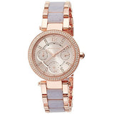 Buy Shop Michael Kors Parker Gold Dial Two Tone Steel Strap Watch for Women - MK6327 USA Online
