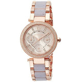 Buy Shop Michael Kors Parker Gold Dial Two Tone Steel Strap Watch for Women - MK6327 USA Online