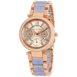 Buy Shop Michael Kors Parker Gold Dial Two Tone Steel Strap Watch for Women - MK6327 USA Online