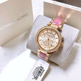 Buy Shop Michael Kors Parker Gold Dial Two Tone Steel Strap Watch for Women - MK6363 USA Online