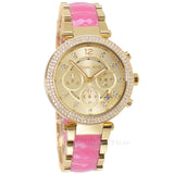 Buy Shop Michael Kors Parker Gold Dial Two Tone Steel Strap Watch for Women - MK6363 USA Online