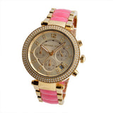 Buy Shop Michael Kors Parker Gold Dial Two Tone Steel Strap Watch for Women - MK6363 USA Online