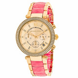 Buy Shop Michael Kors Parker Gold Dial Two Tone Steel Strap Watch for Women - MK6363 USA Online