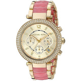 Buy Shop Michael Kors Parker Gold Dial Two Tone Steel Strap Watch for Women - MK6363 USA Online