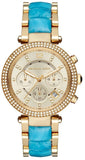 Buy Shop Michael Kors Parker Gold Dial Two Tone Steel Strap Watch for Women - MK6364 USA Online