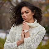 Buy Shop Michael Kors Parker Gold Mother of Pearl Dial Gold Steel Strap Watch for Women - MK6425 USA Online
