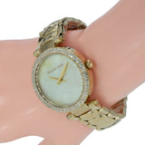 Buy Shop Michael Kors Parker Gold Mother of Pearl Dial Gold Steel Strap Watch for Women - MK6425 USA Online
