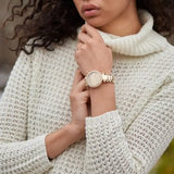 Buy Shop Michael Kors Parker Gold Mother of Pearl Dial Gold Steel Strap Watch for Women - MK6425 USA Online