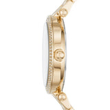 Buy Shop Michael Kors Parker Gold Mother of Pearl Dial Gold Steel Strap Watch for Women - MK6425 USA Online