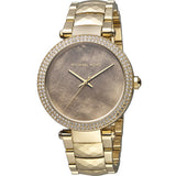 Buy Shop Michael Kors Parker Gold Mother of Pearl Dial Gold Steel Strap Watch for Women - MK6425 USA Online