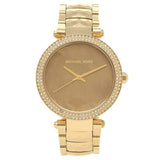 Buy Shop Michael Kors Parker Gold Mother of Pearl Dial Gold Steel Strap Watch for Women - MK6425 USA Online