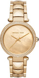 Buy Shop Michael Kors Parker Gold Mother of Pearl Dial Gold Steel Strap Watch for Women - MK6425 USA Online