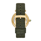 Buy Shop Michael Kors Parker Green Dial Green Leather Strap Watch For Women - MK4724 USA Online