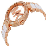 Buy Shop Michael Kors Parker White Dial Two Tone Steel Strap Watch for Women - MK6365 USA Online
