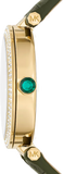 Buy Shop Michael Kors Parker Green Dial Green Leather Strap Watch For Women - MK4724 USA Online