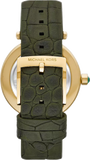 Buy Shop Michael Kors Parker Green Dial Green Leather Strap Watch For Women - MK4724 USA Online