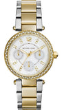 Buy Shop Michael Kors Parker Chronograph Silver Dial Two Tone Steel Strap Watch For Women - MK5687 USA Online