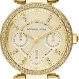 Buy Shop Michael Kors Parker Gold DIal Gold Steel Strap Watch for Women - MK5842 USA Online